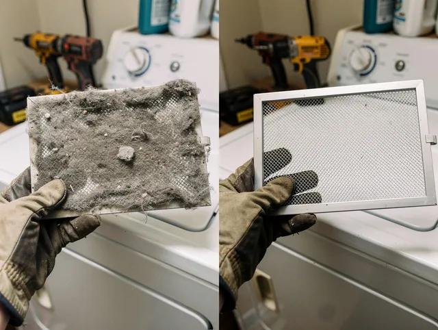 Professional lint trap cleaning by Berea Dryer Vent Cleaning in Berea
