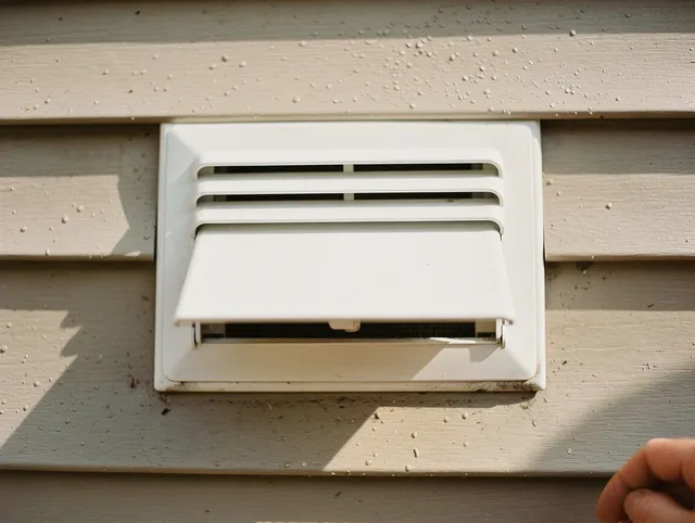 Berea Dryer Vent Cleaning technician performing professional exhaust vent cleaning at a residential property in Berea