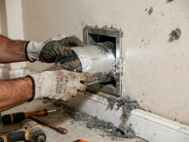 Professional dryer vent repair and installation by Berea Dryer Vent Cleaning in Berea